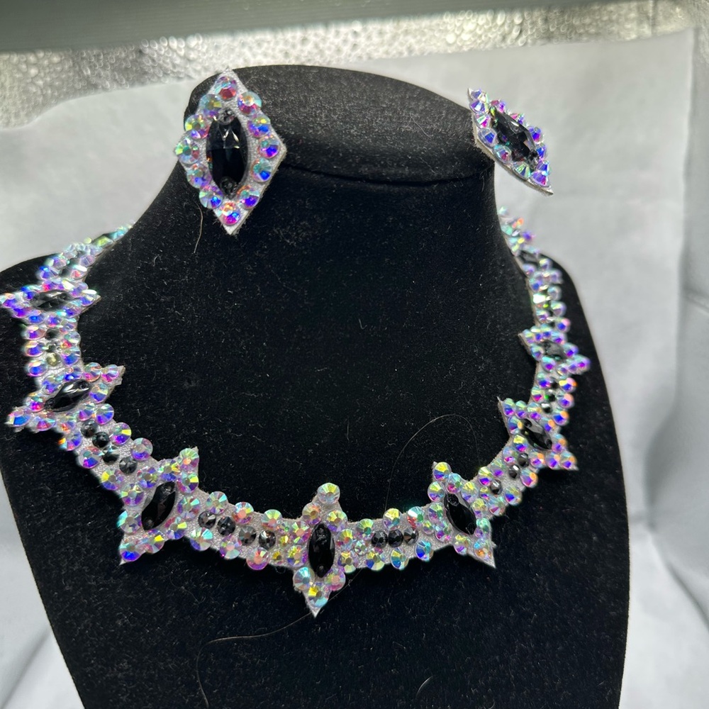 Ballroom Dance, showcase, necklace and earrings set.